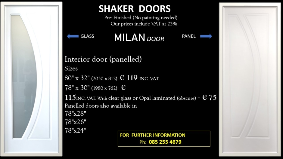 miland glass door