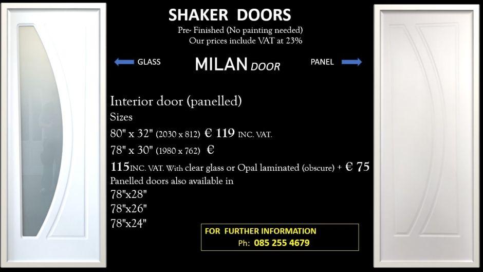 miland glass door